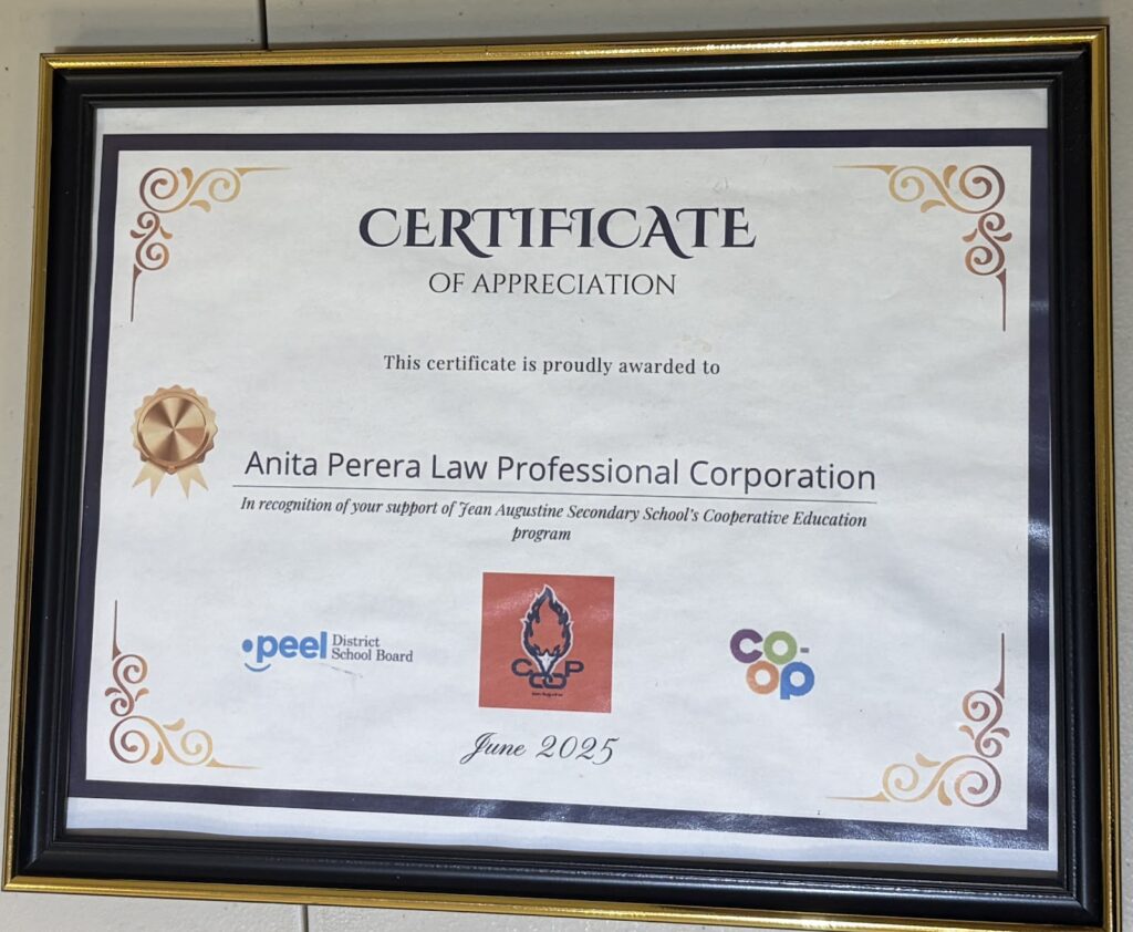 Anita Perera Law Professional Corp. Lawyers & Notary Public - photo by Anita Perera Law Professional Corp. Lawyers & Notary Public via Google