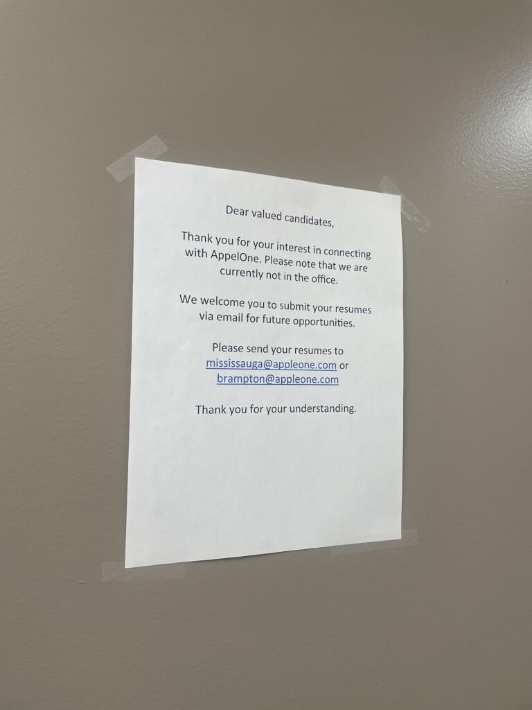 AppleOne Employment Services - Mississauga - photo by Dushyant Bali via Google