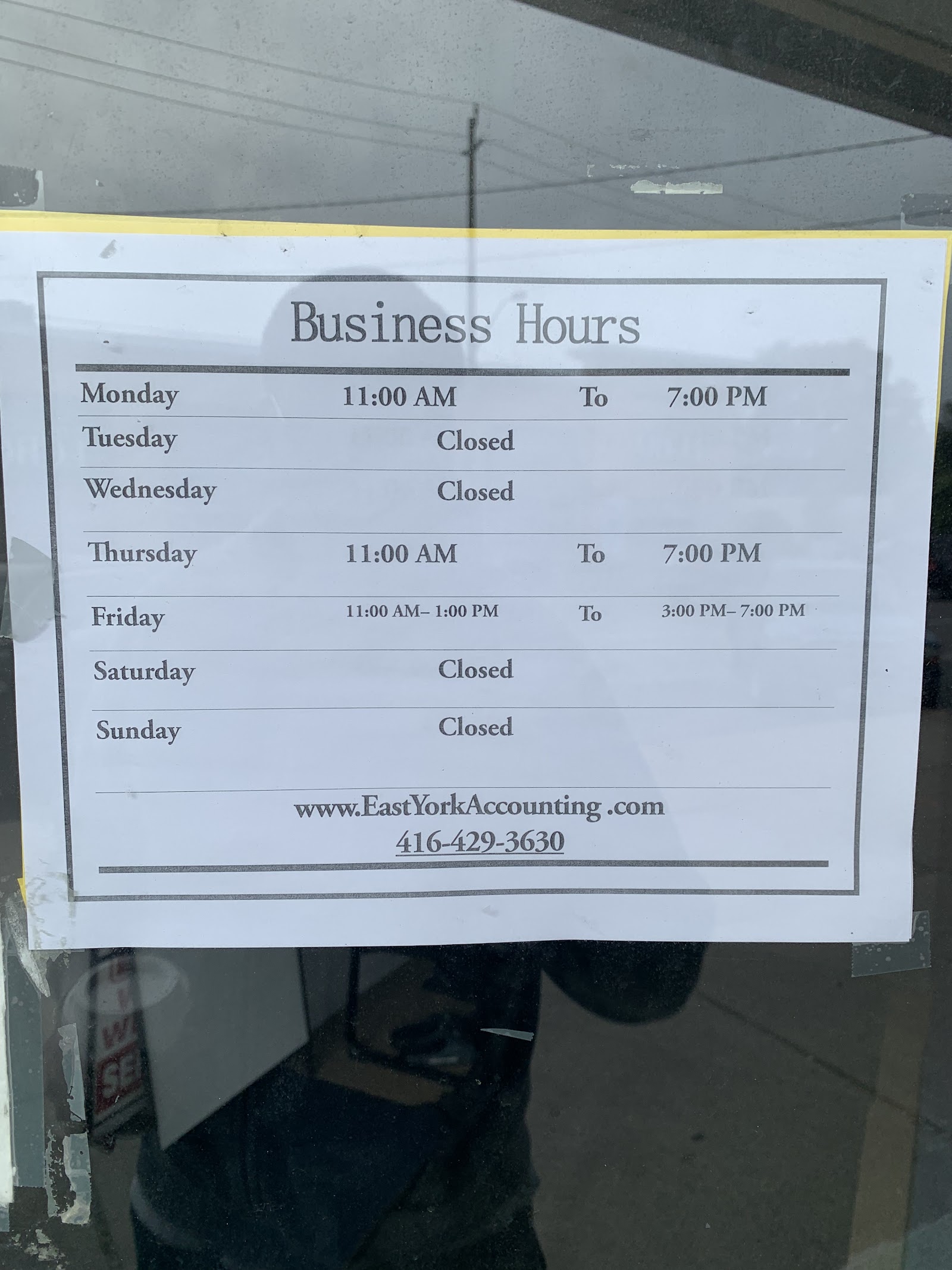 East York Accounting and Tax - photo by WW Sanch via Google
